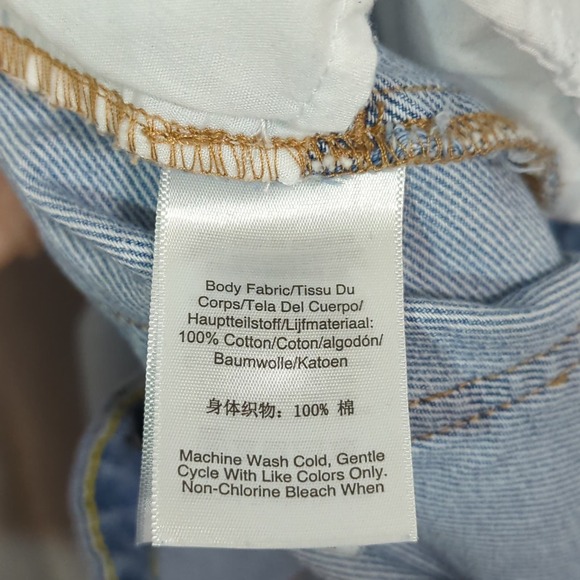 DKNY Wide Leg Jeans Womens 32/14 High Waist Light Wash No Stretch - Picture 2 of 11